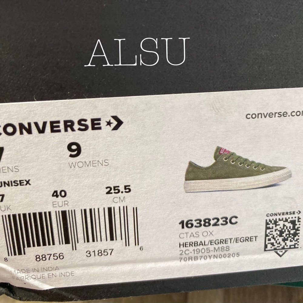 Converse Ctas Suede Herbal Green Low Top W AUTHENT - Picture 7 of 8